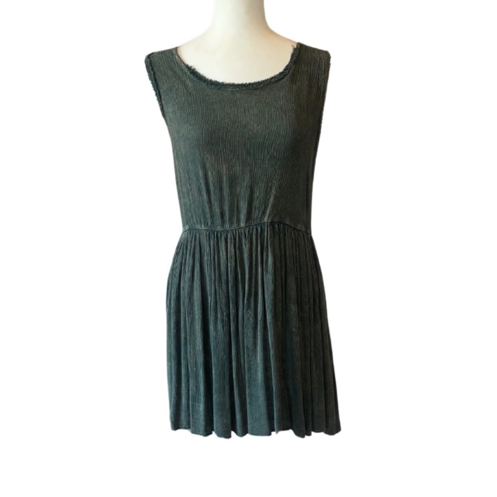 Altar’d State Mineral Washed Sleeveless Dress in Green